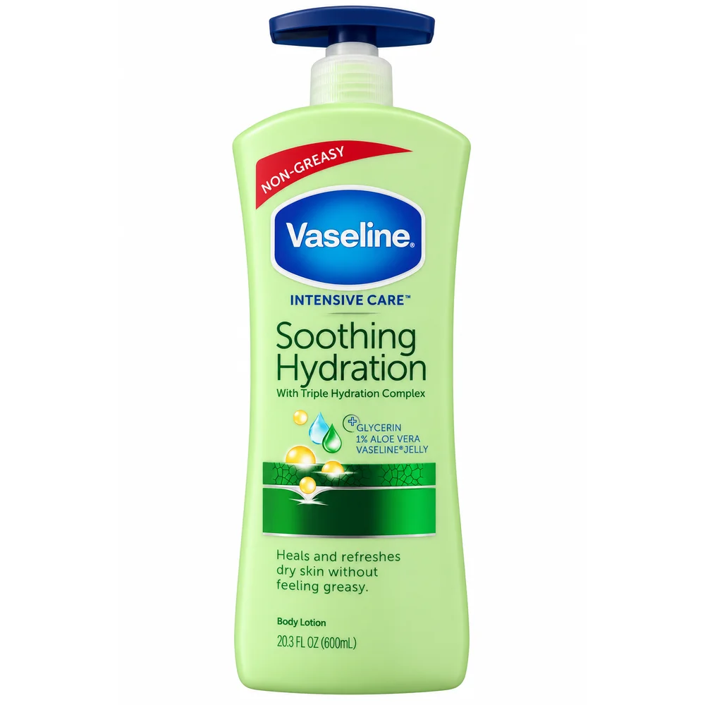 Vaseline Intensive Care Soothing Hydration Body Lotion — available at pharmacies in Cambodia on PharmKulen