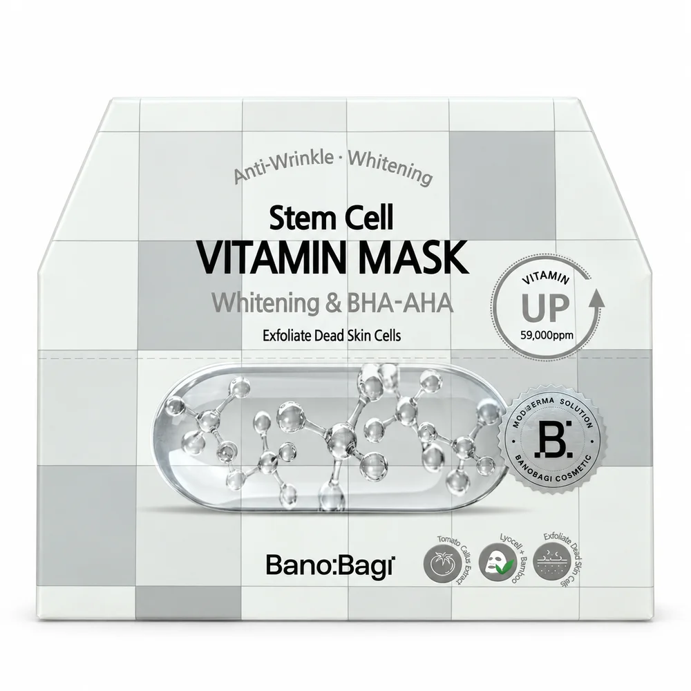 BANOBAGI Stem Cell Vitamin Mask Whitening & BHA-AHA — available at pharmacies in Cambodia on PharmKulen