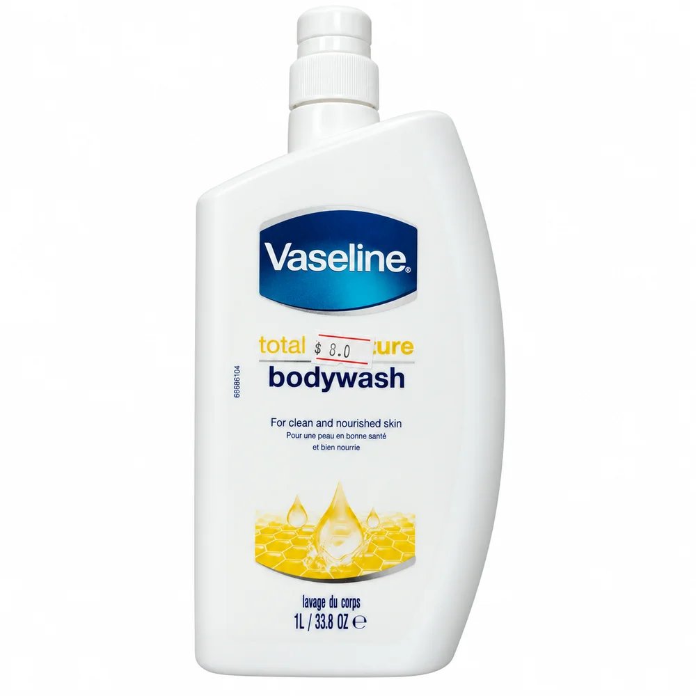 Vaseline Total Moisture Body Wash — available at pharmacies in Cambodia on PharmKulen