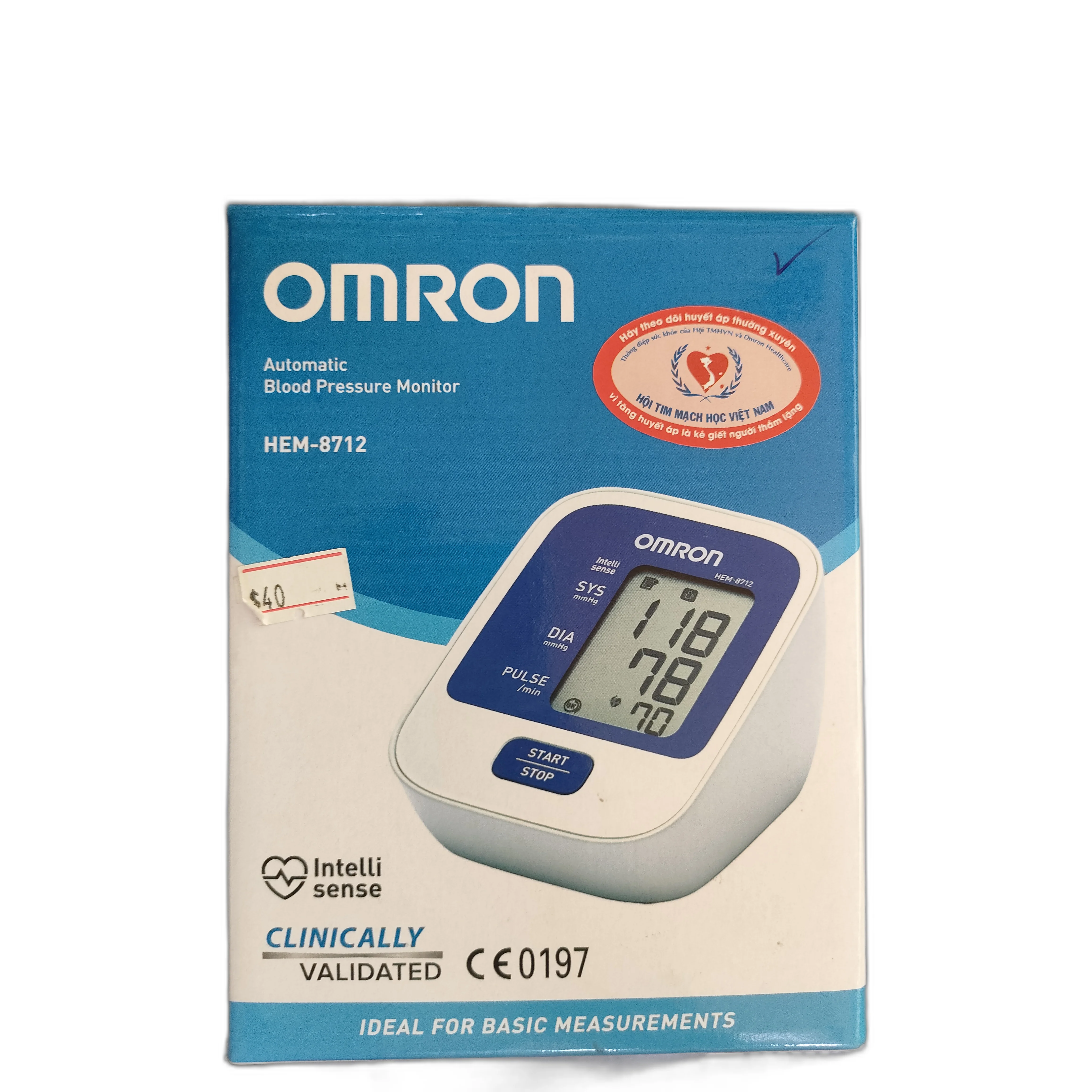 Omron HEM-8712 Automatic Blood Pressure Monitor — available at pharmacies in Cambodia on PharmKulen