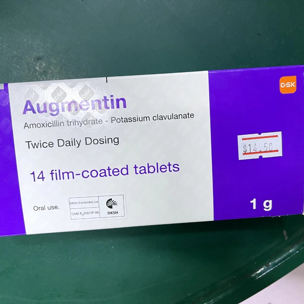 Augmentin — available at pharmacies in Cambodia on PharmKulen