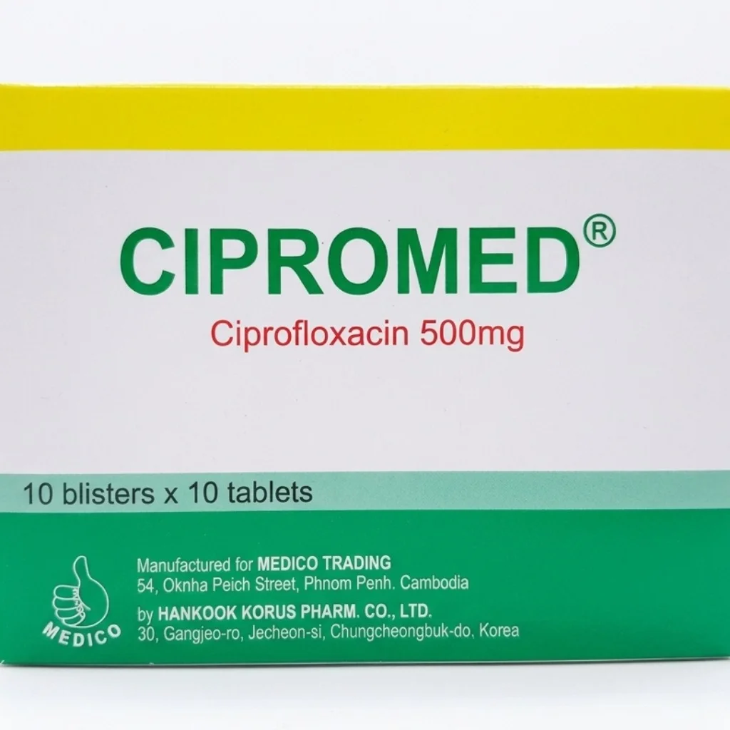 CiproMed  — available at pharmacies in Cambodia on PharmKulen