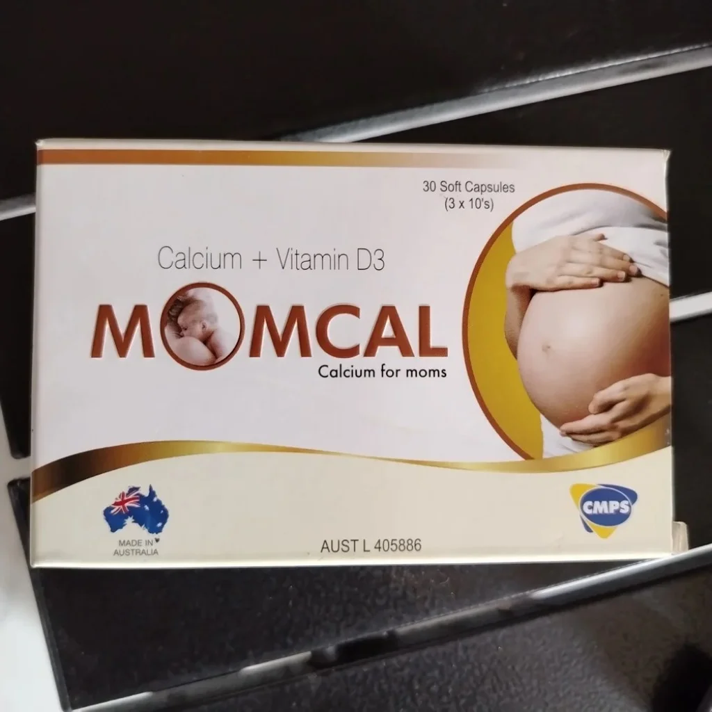 MomCal — available at pharmacies in Cambodia on PharmKulen