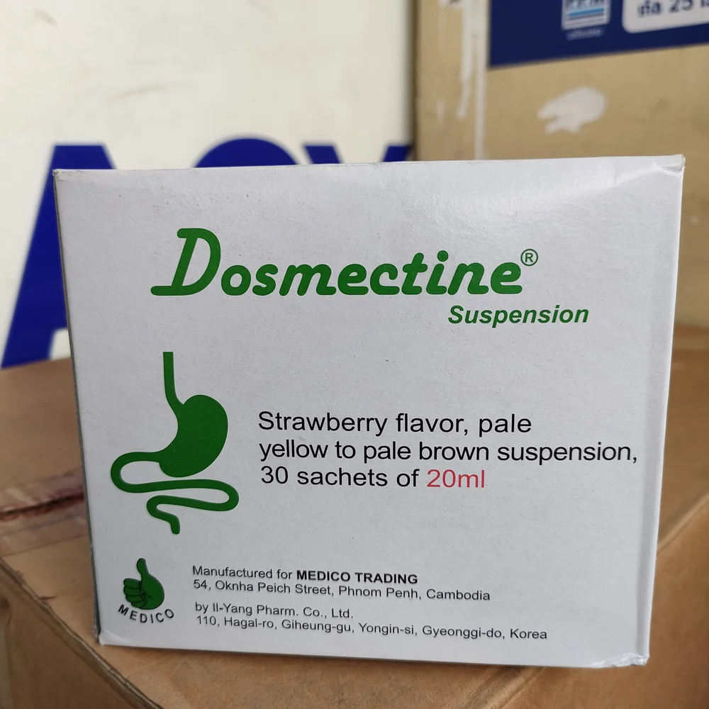 Dosmectine — available at pharmacies in Cambodia on PharmKulen