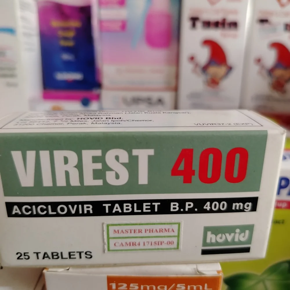 Virest 400 — available at pharmacies in Cambodia on PharmKulen