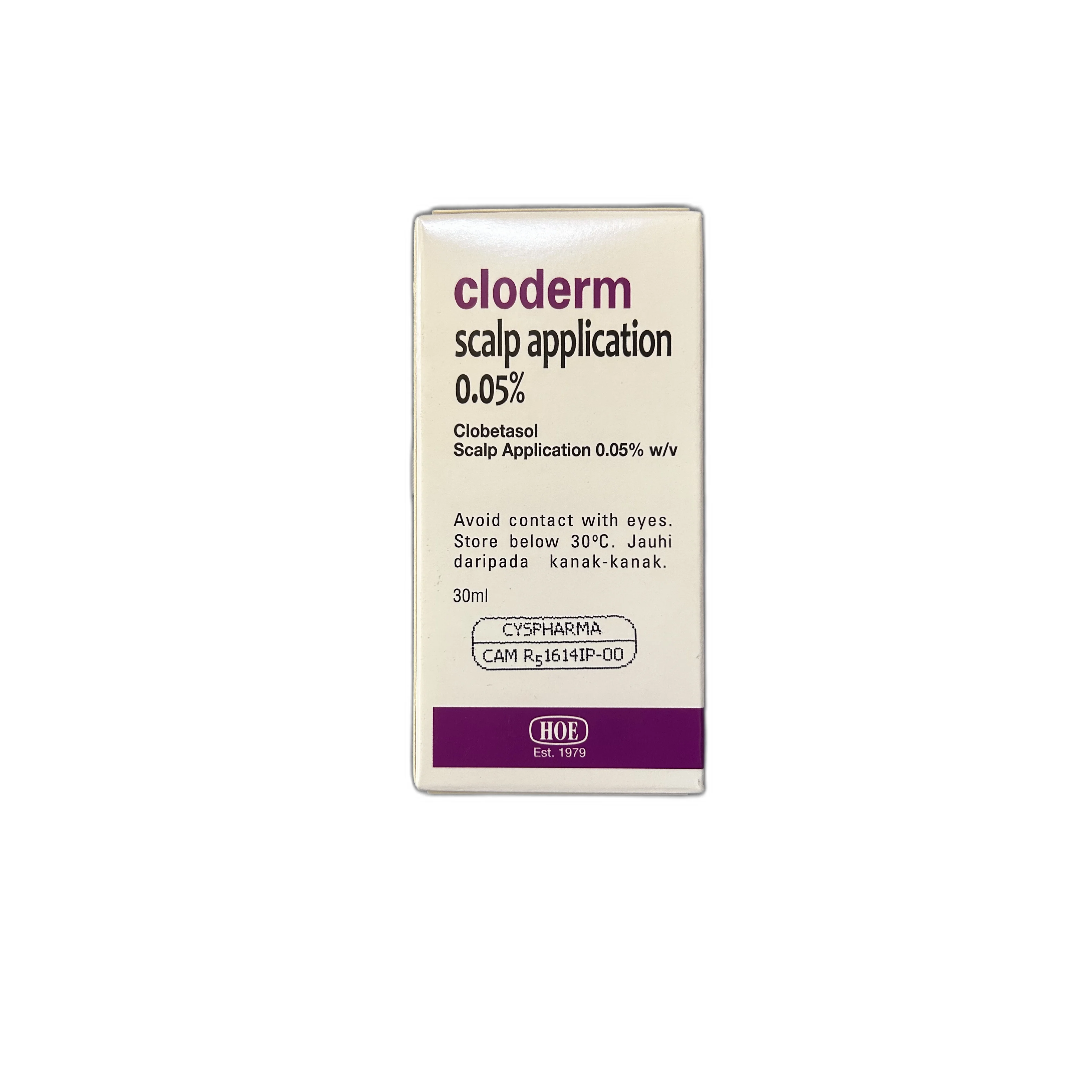 Cloderm Scalp Application — available at pharmacies in Cambodia on PharmKulen