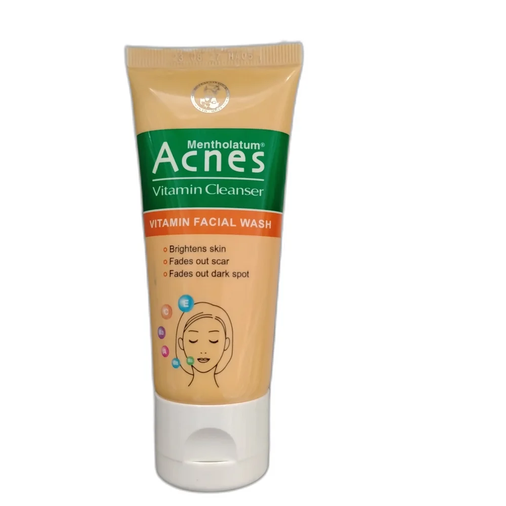 Mentholatum Acnes Vitamin Cleanser (50 g) — available at pharmacies in Cambodia on PharmKulen