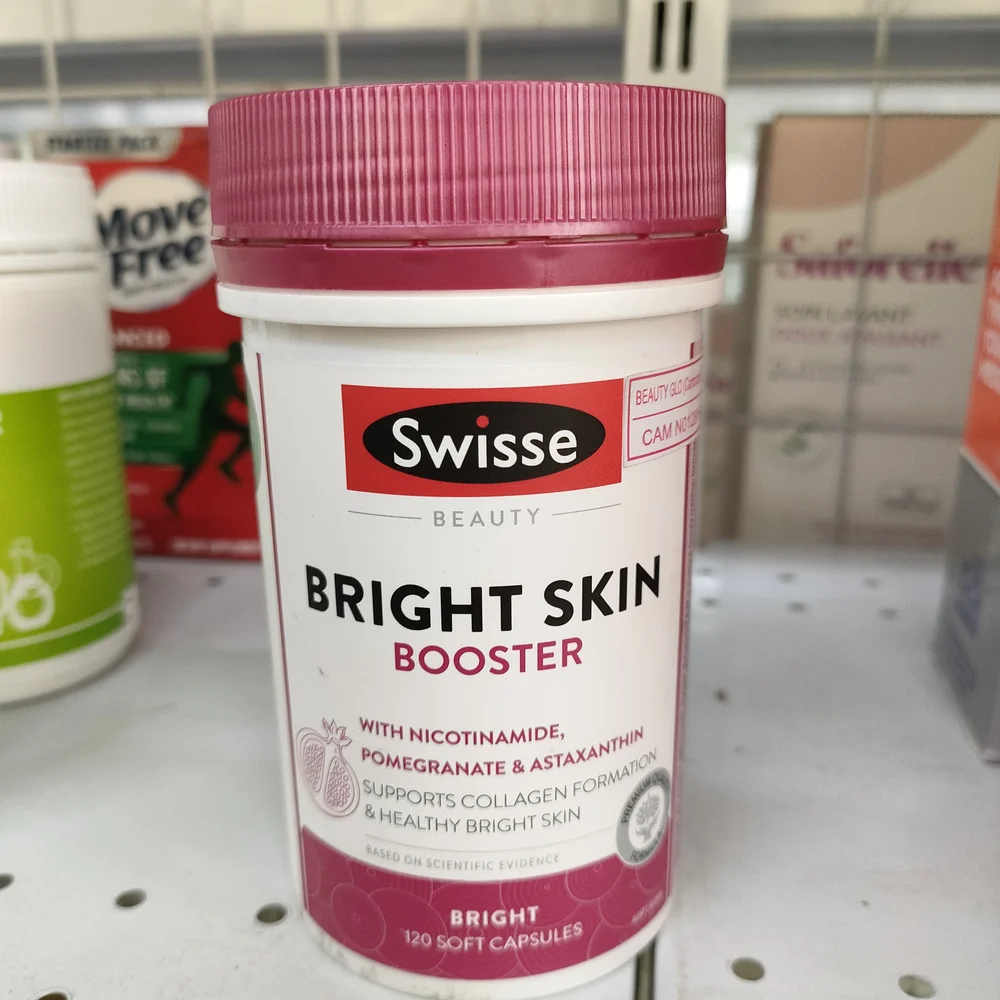 Swisse Beauty Bright Skin Booster — available at pharmacies in Cambodia on PharmKulen