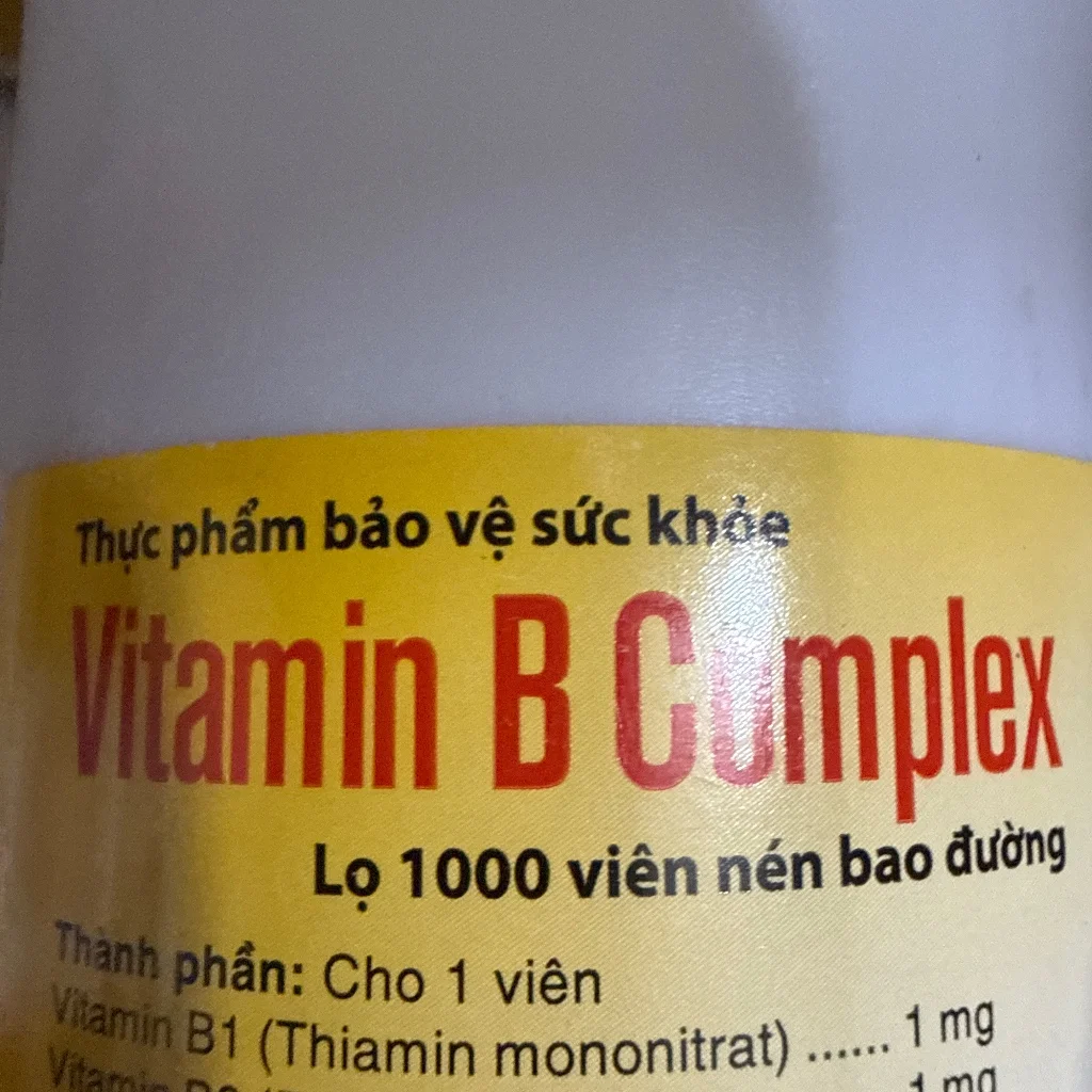 Vitamin B Complex  — available at pharmacies in Cambodia on PharmKulen