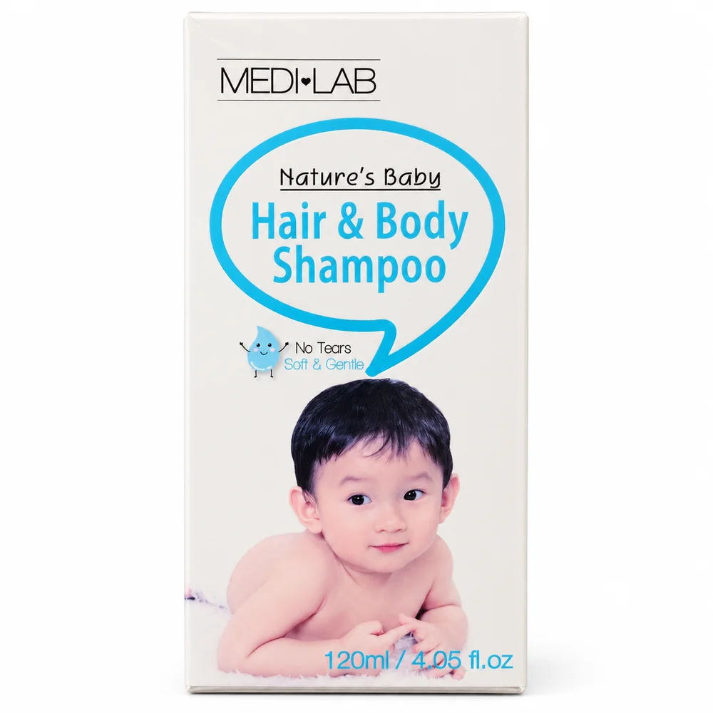 MEDI-LAB Nature's Baby Hair & Body Shampoo — available at pharmacies in Cambodia on PharmKulen