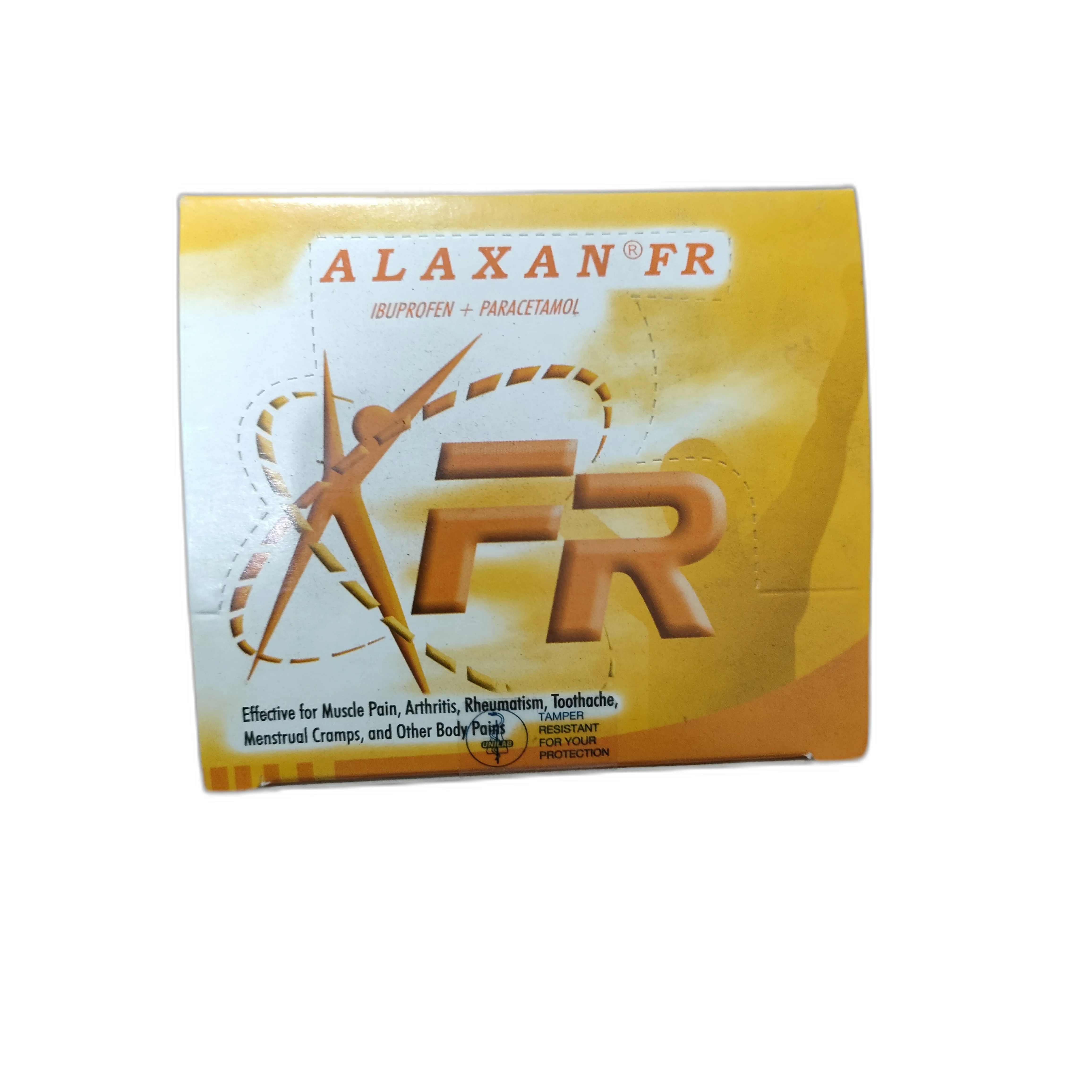 Alaxan FR — available at pharmacies in Cambodia on PharmKulen