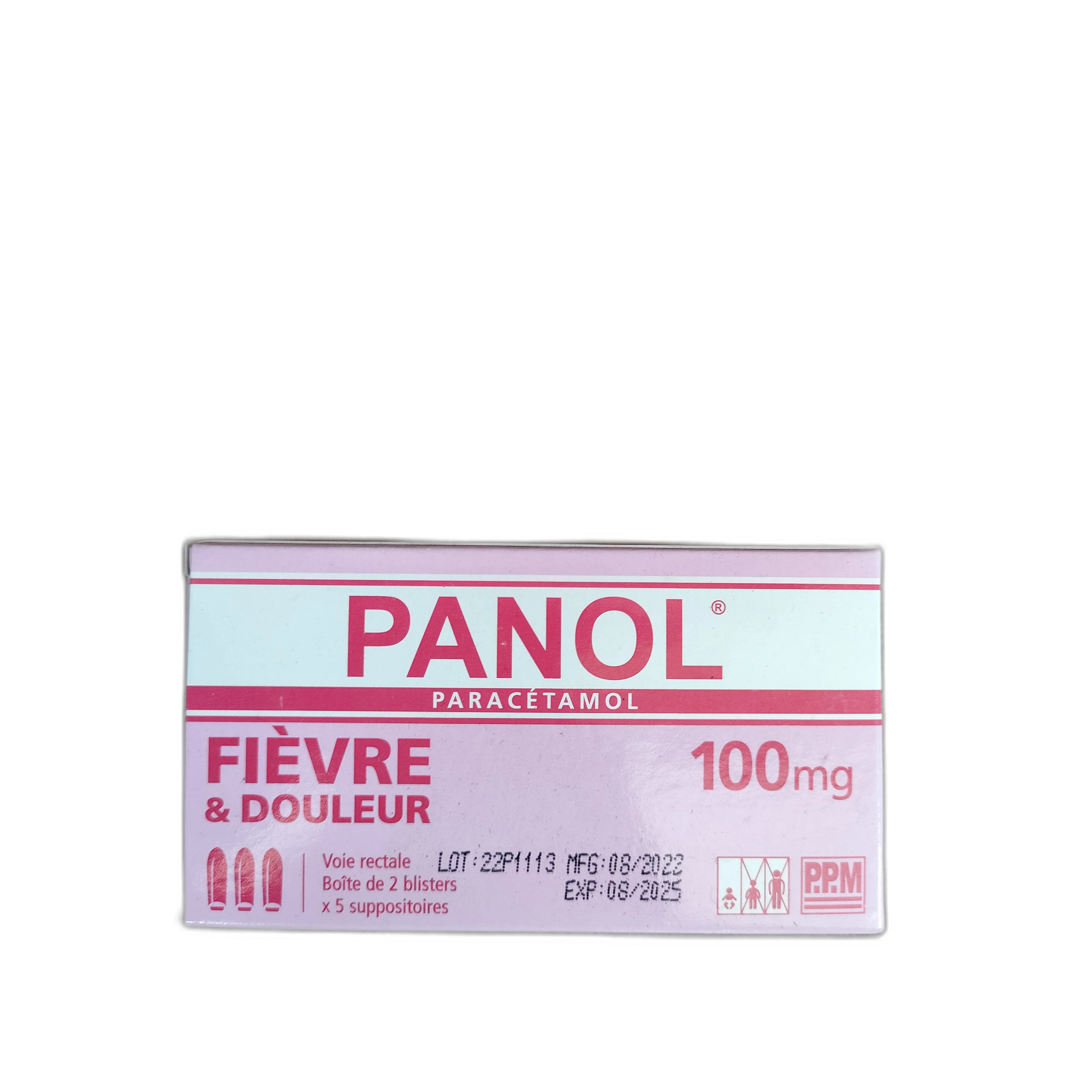 Panol Fievre & Douleur — available at pharmacies in Cambodia on PharmKulen