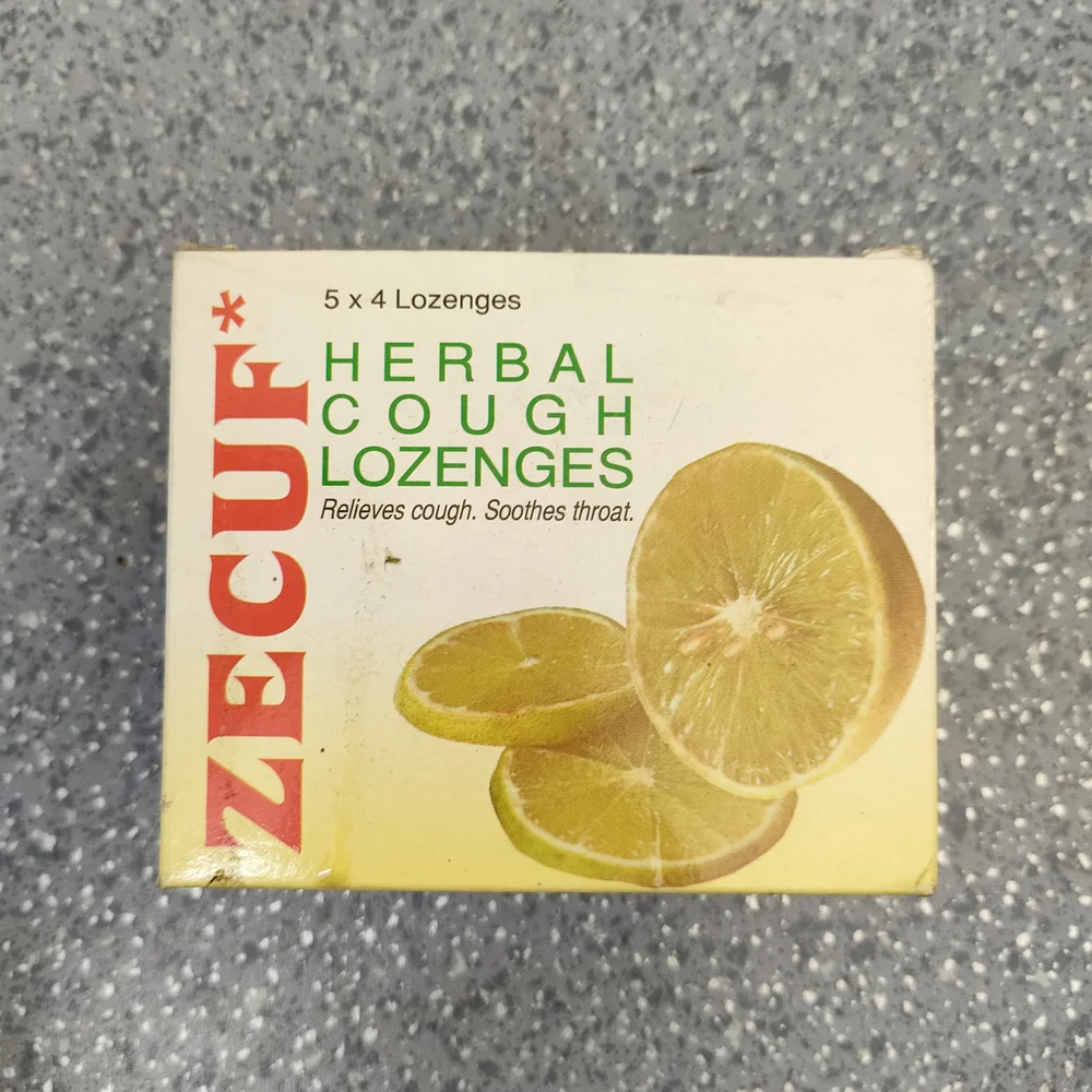 Zecuf Herbal Cough Lozenges (Lemon) — available at pharmacies in Cambodia on PharmKulen