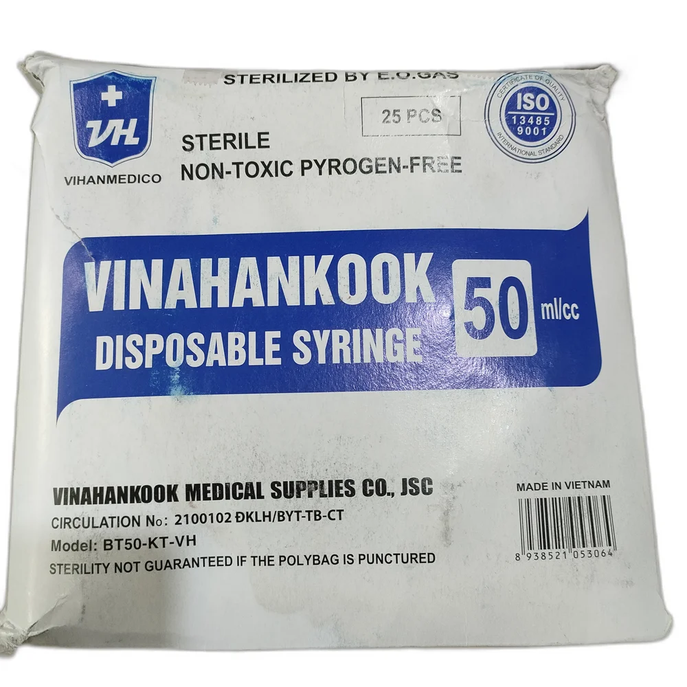 Vinahankook Disposable Syringe — available at pharmacies in Cambodia on PharmKulen