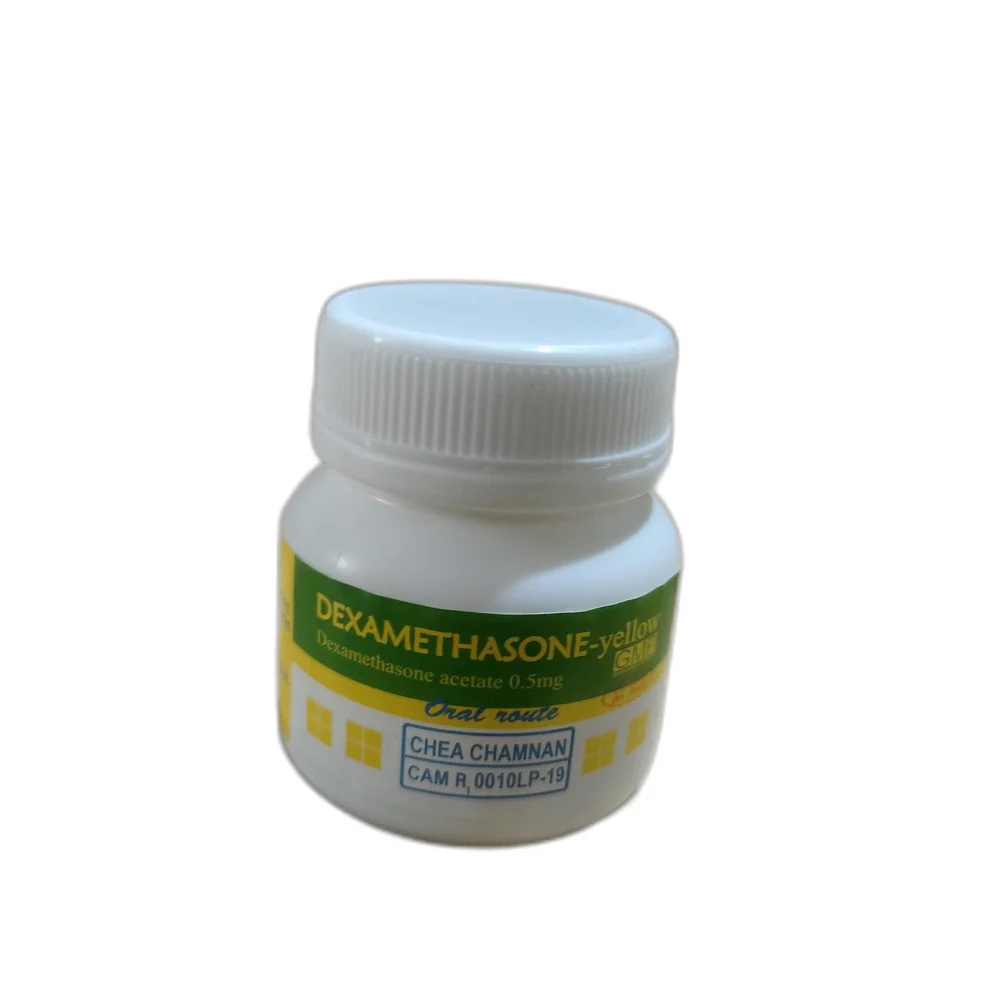 Dexamethasone-Yellow — available at pharmacies in Cambodia on PharmKulen