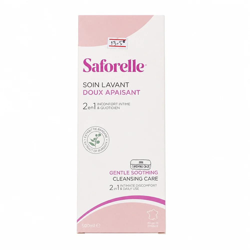 Saforelle Gentle Soothing Cleansing Care 500ml — available at pharmacies in Cambodia on PharmKulen