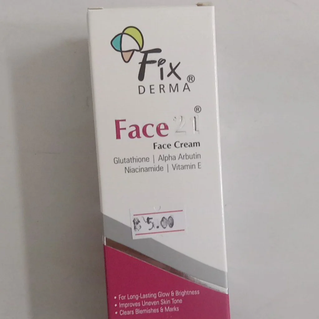 Fixderma Face 21 Face Cream — available at pharmacies in Cambodia on PharmKulen