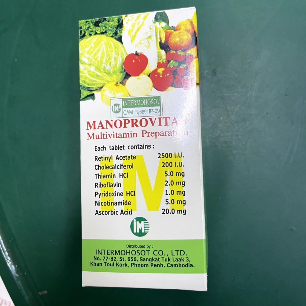 Manoprovitab — available at pharmacies in Cambodia on PharmKulen