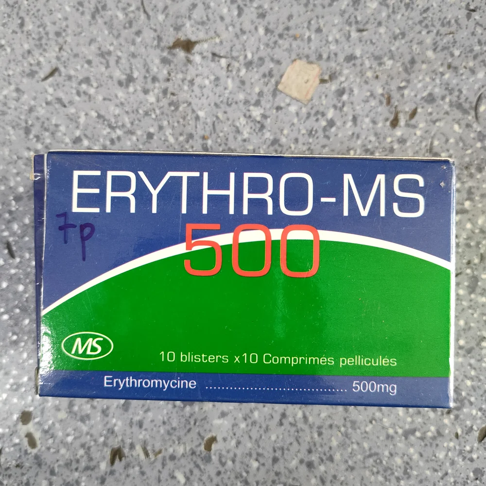 Erythro-MS 500 — available at pharmacies in Cambodia on PharmKulen