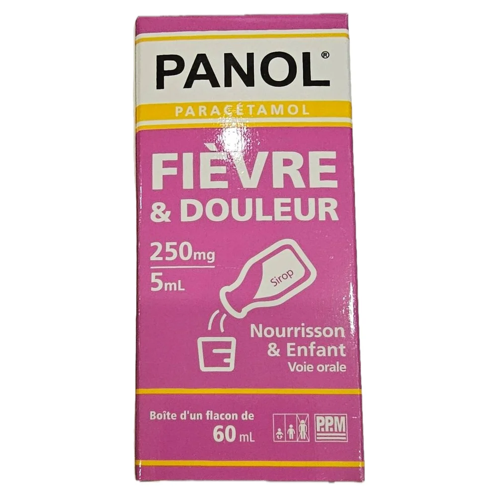 Panol Fever & Pain — available at pharmacies in Cambodia on PharmKulen