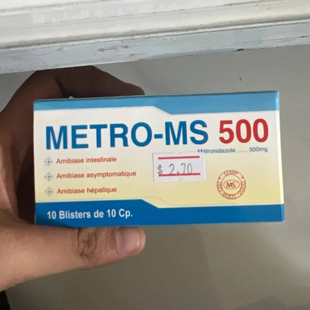 METRO-MS 500 — available at pharmacies in Cambodia on PharmKulen