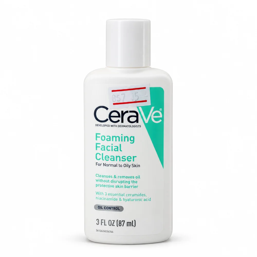 CeraVe Foaming Facial Cleanser — available at pharmacies in Cambodia on PharmKulen
