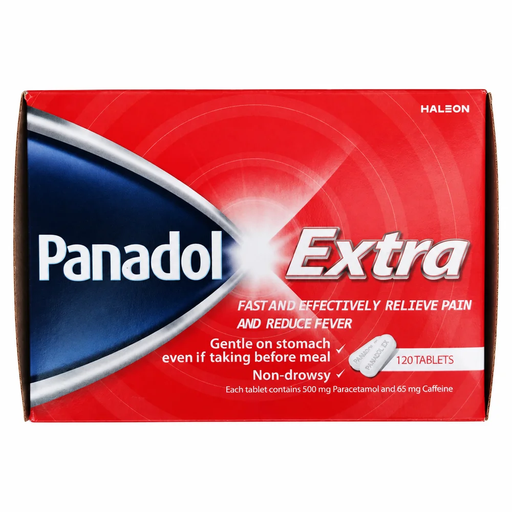 Panadol Extra — available at pharmacies in Cambodia on PharmKulen