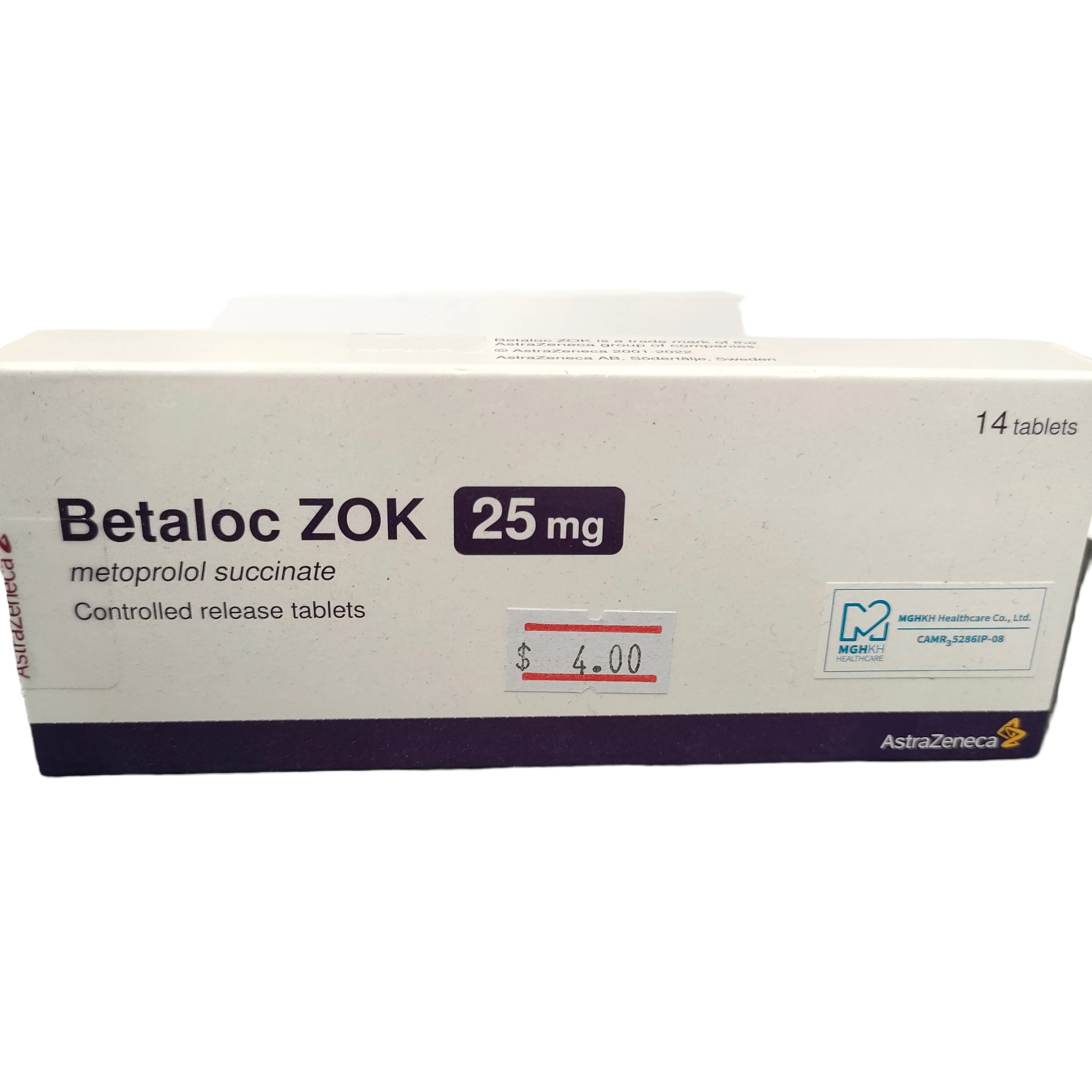 Betaloc ZOK — available at pharmacies in Cambodia on PharmKulen