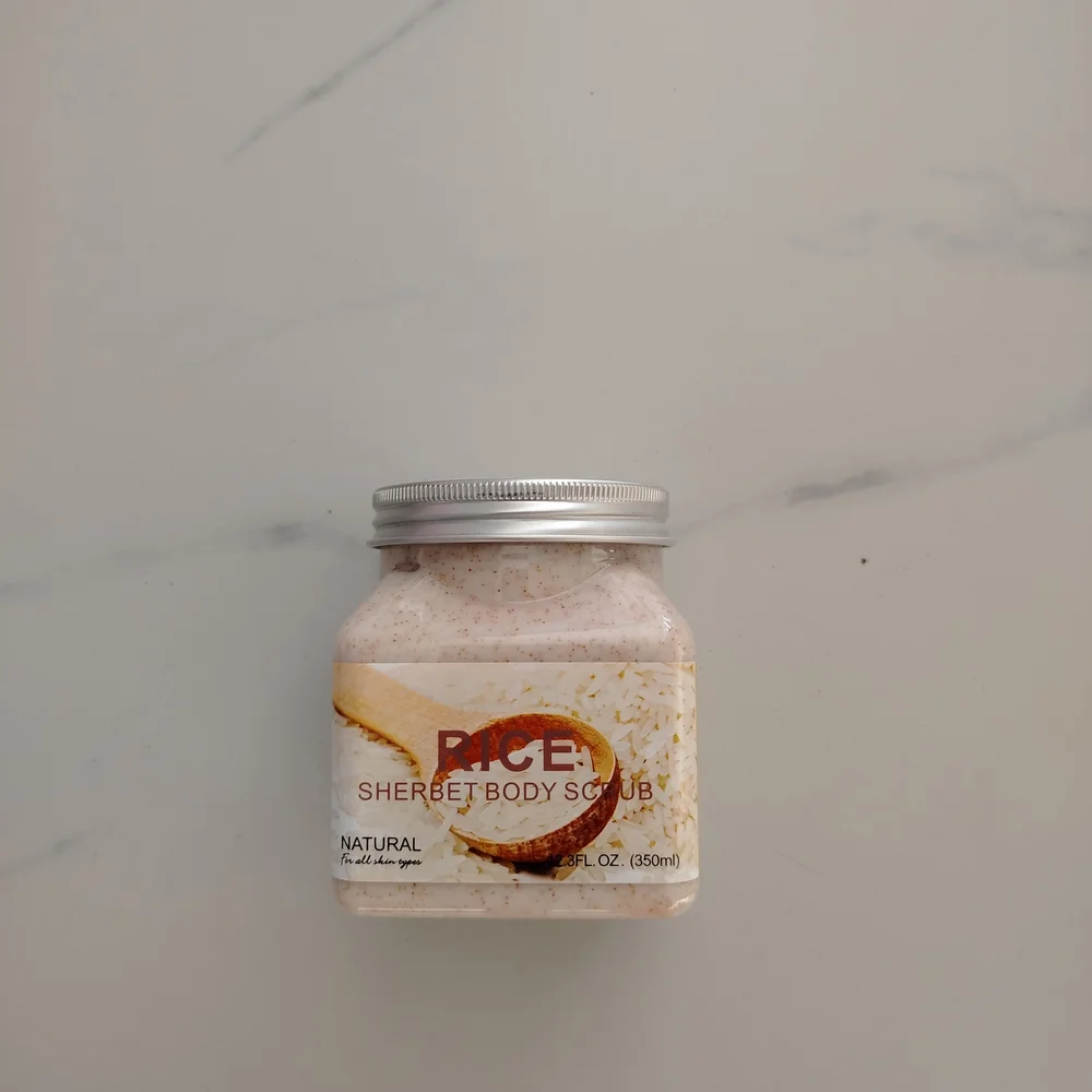 Wokali Rice Sherbet Body Scrub — available at pharmacies in Cambodia on PharmKulen