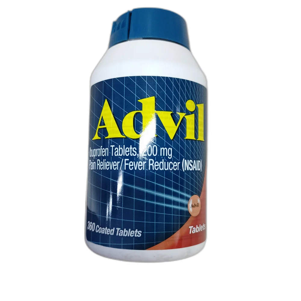 Advil Ibuprofen Tablets — available at pharmacies in Cambodia on PharmKulen