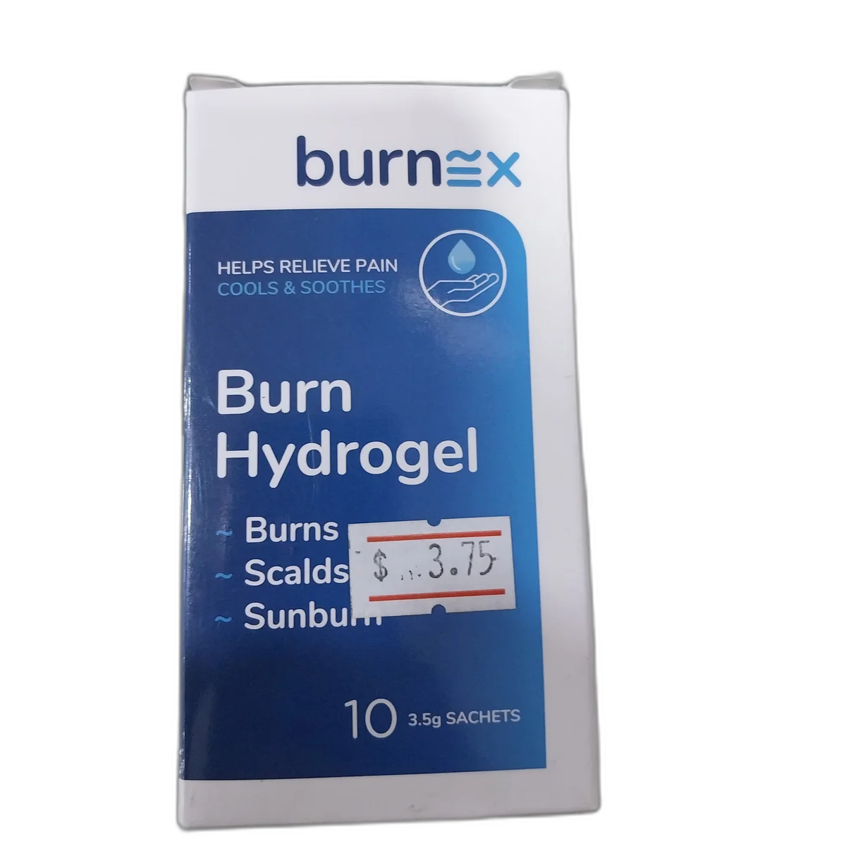 Burnex Burn Hydrogel — available at pharmacies in Cambodia on PharmKulen