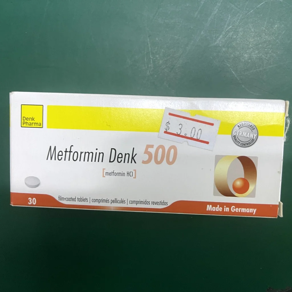 MetforminDenk 500 — available at pharmacies in Cambodia on PharmKulen