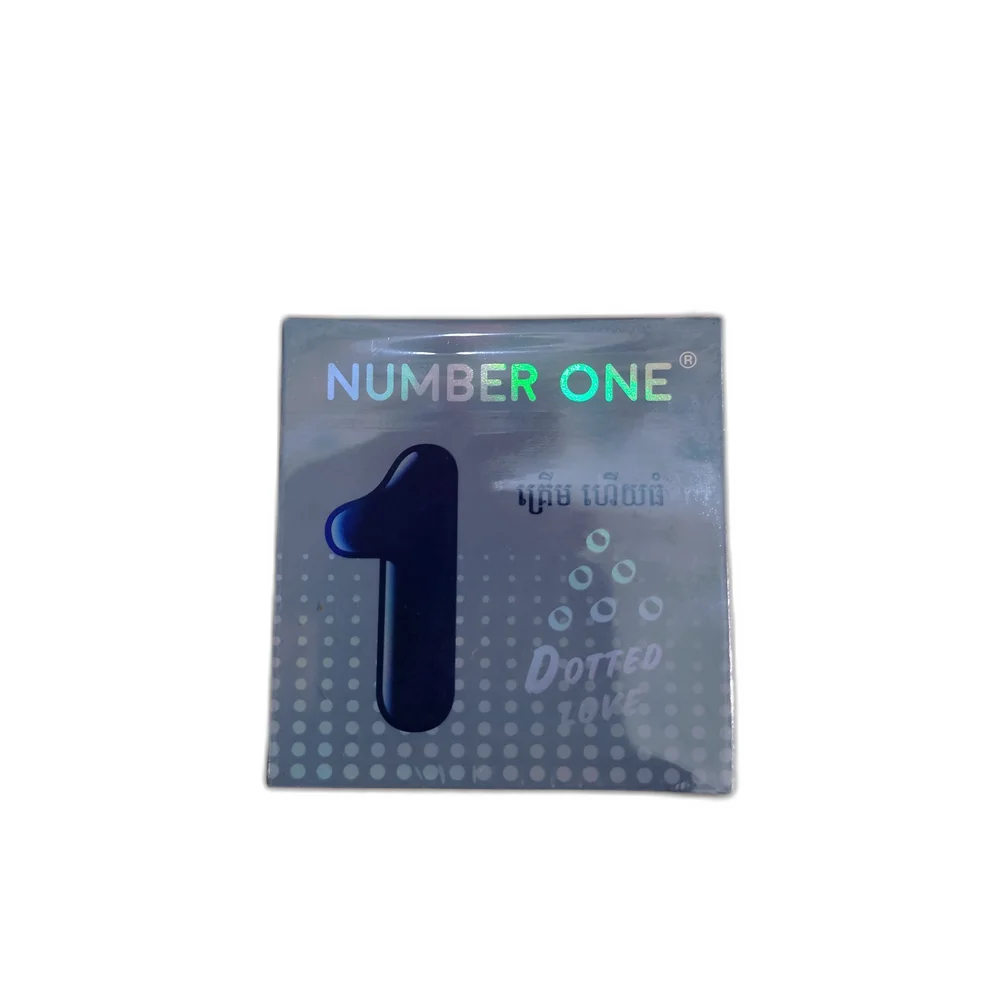 Number One Dotted Love Condoms — available at pharmacies in Cambodia on PharmKulen