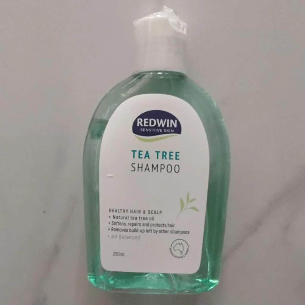 Redwin Tea Tree Shampoo — available at pharmacies in Cambodia on PharmKulen