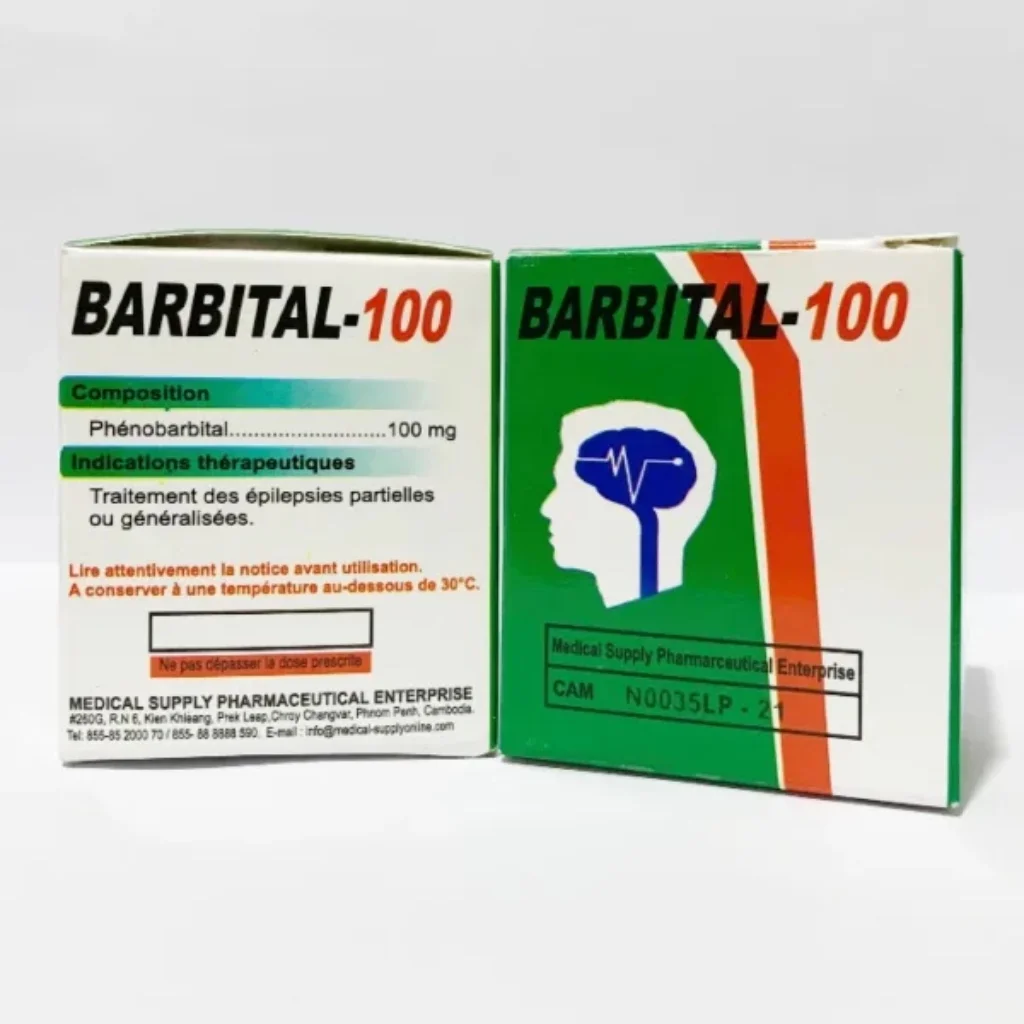 Barbital-100 — available at pharmacies in Cambodia on PharmKulen