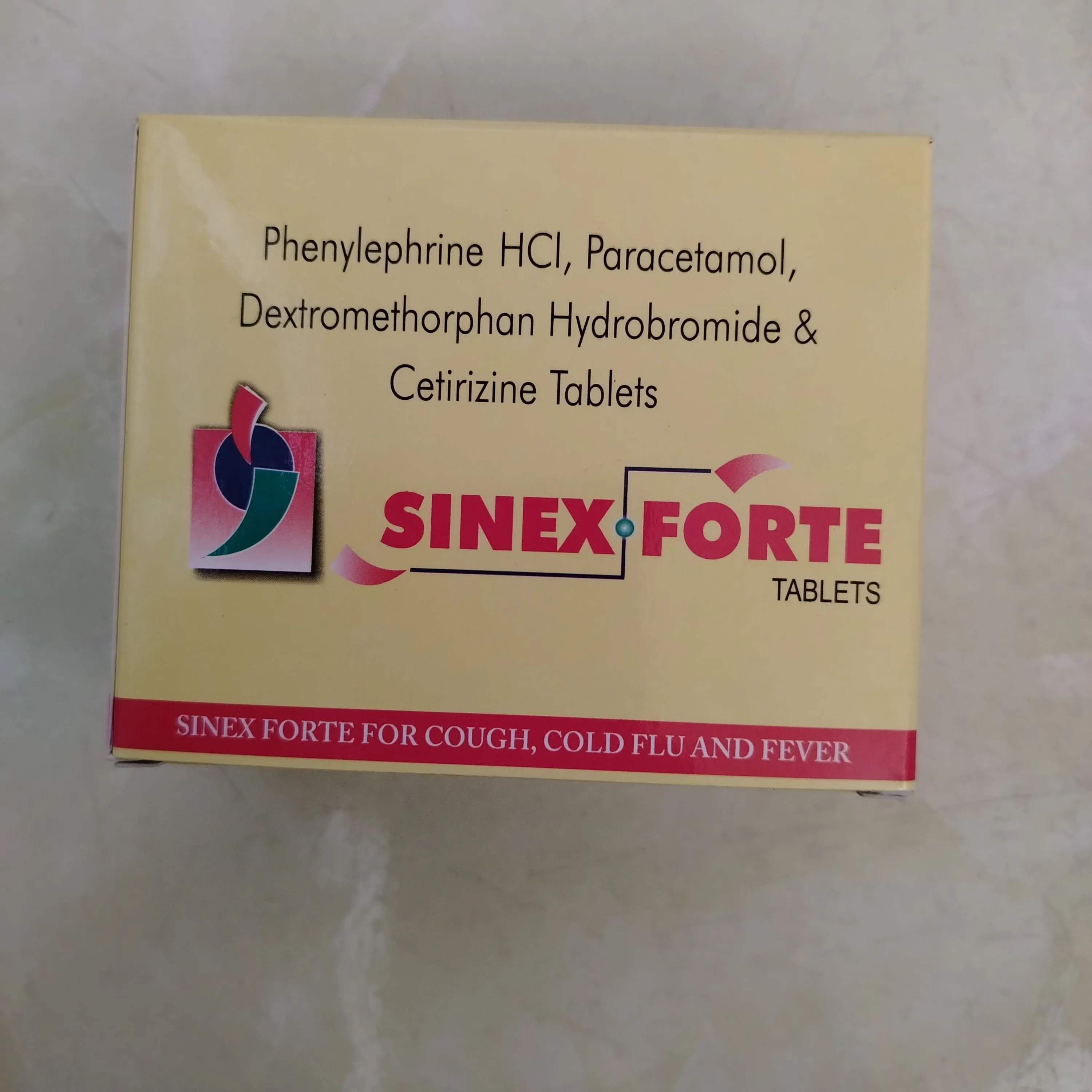 Sinex Forte — available at pharmacies in Cambodia on PharmKulen
