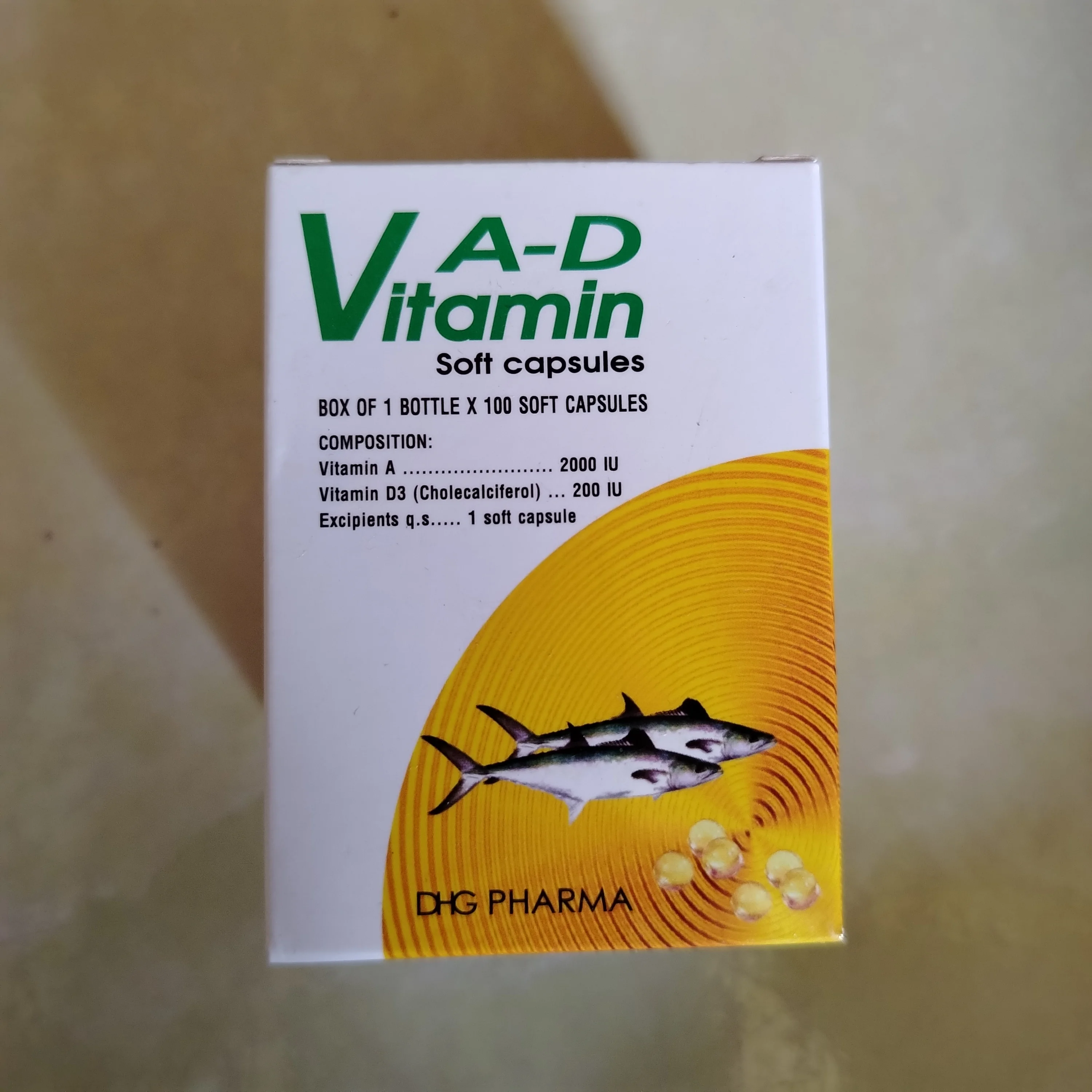 A-D Vitamin — available at pharmacies in Cambodia on PharmKulen