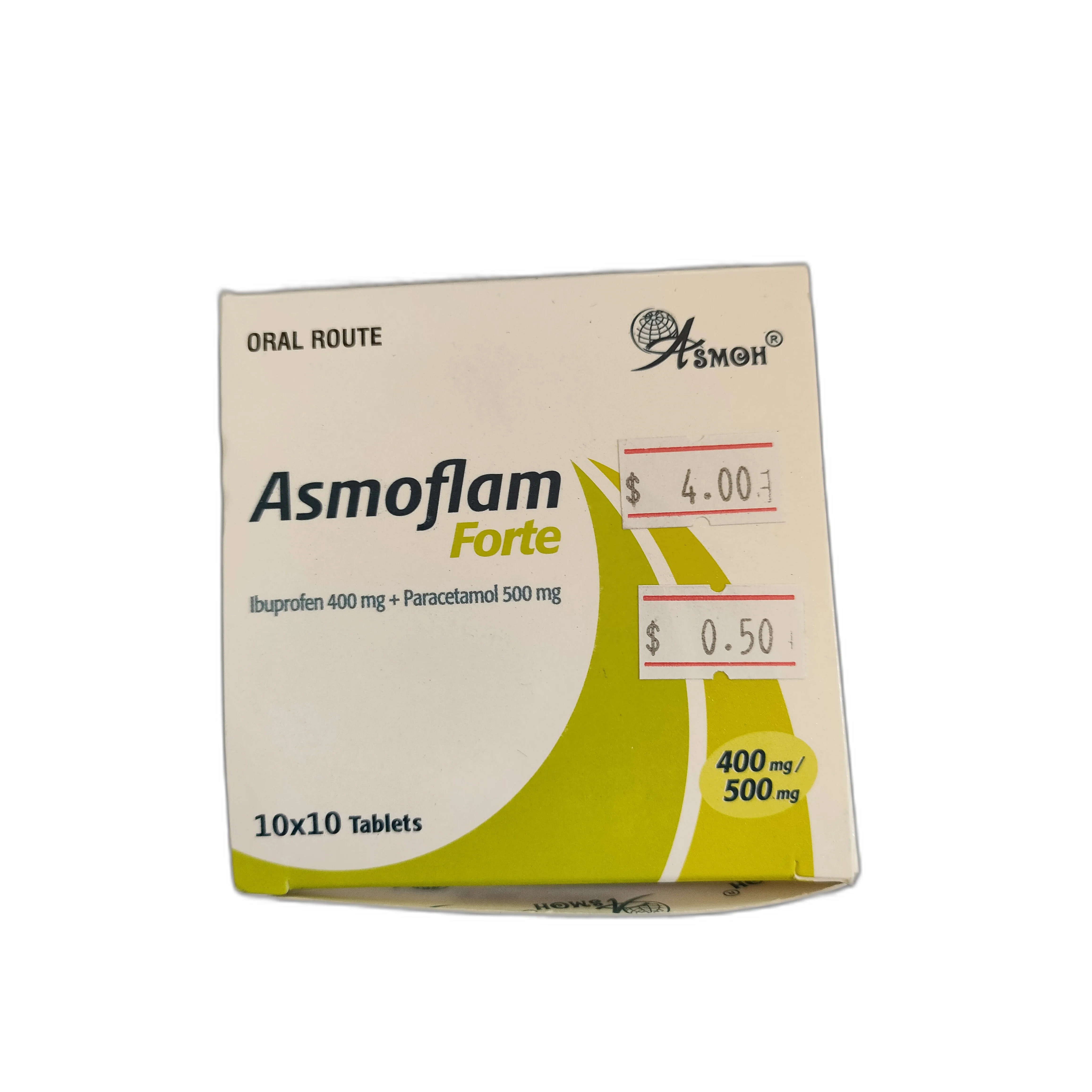 Asmoflam Forte — available at pharmacies in Cambodia on PharmKulen