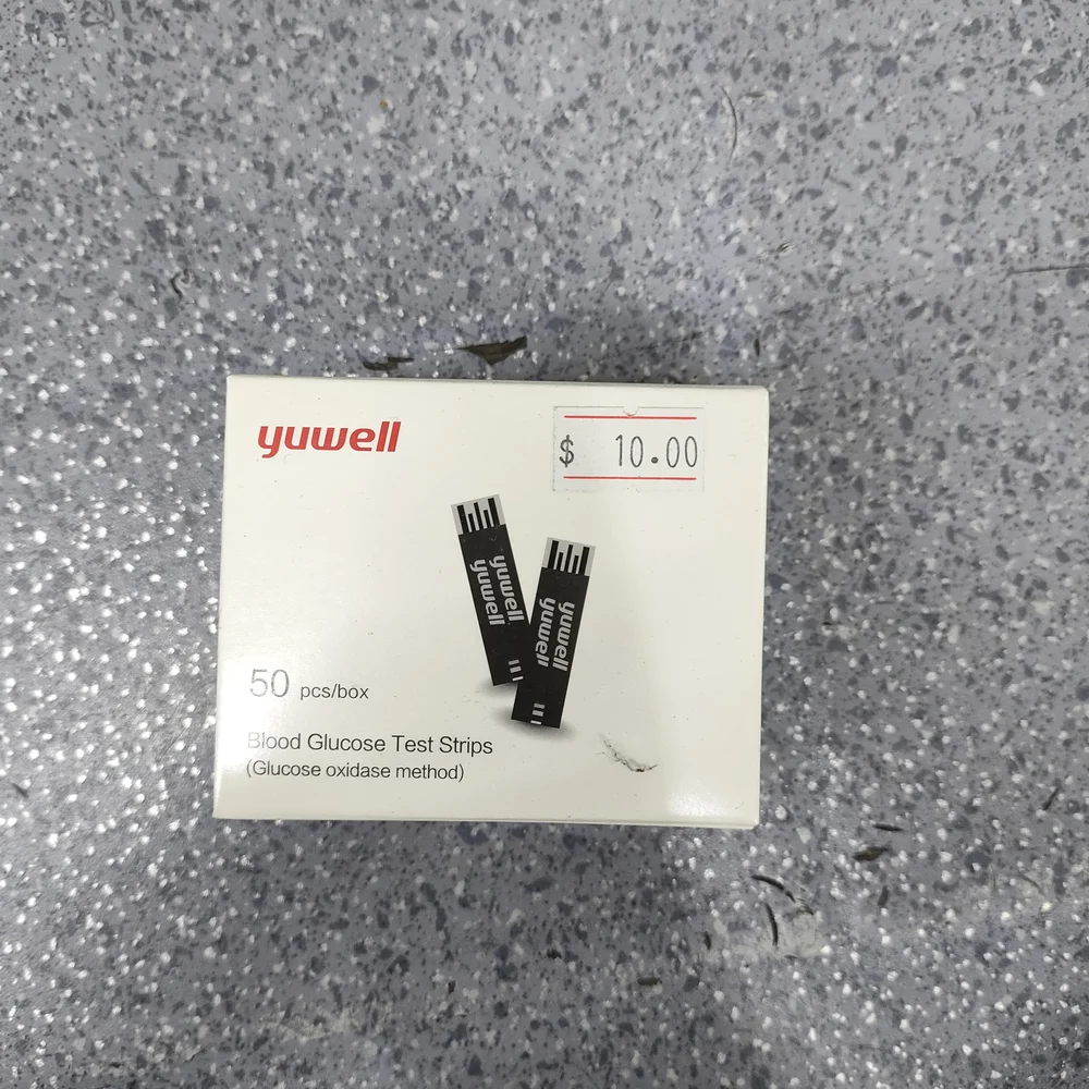 Yuwell Blood Glucose Test Strips — available at pharmacies in Cambodia on PharmKulen