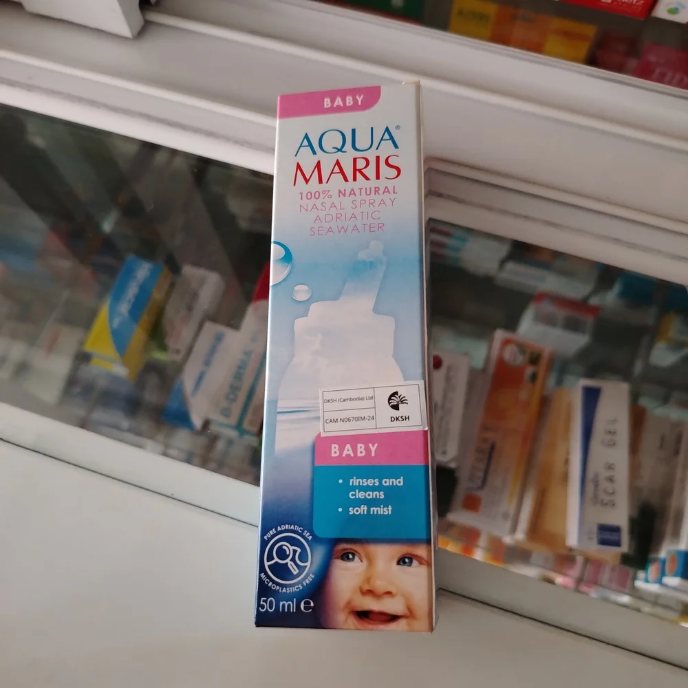 Aqua Maris Baby — available at pharmacies in Cambodia on PharmKulen