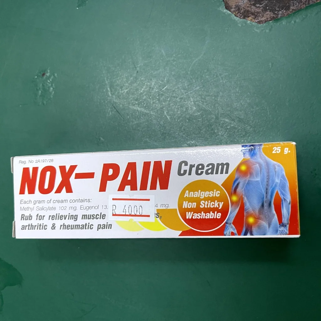 Nox-pain — available at pharmacies in Cambodia on PharmKulen