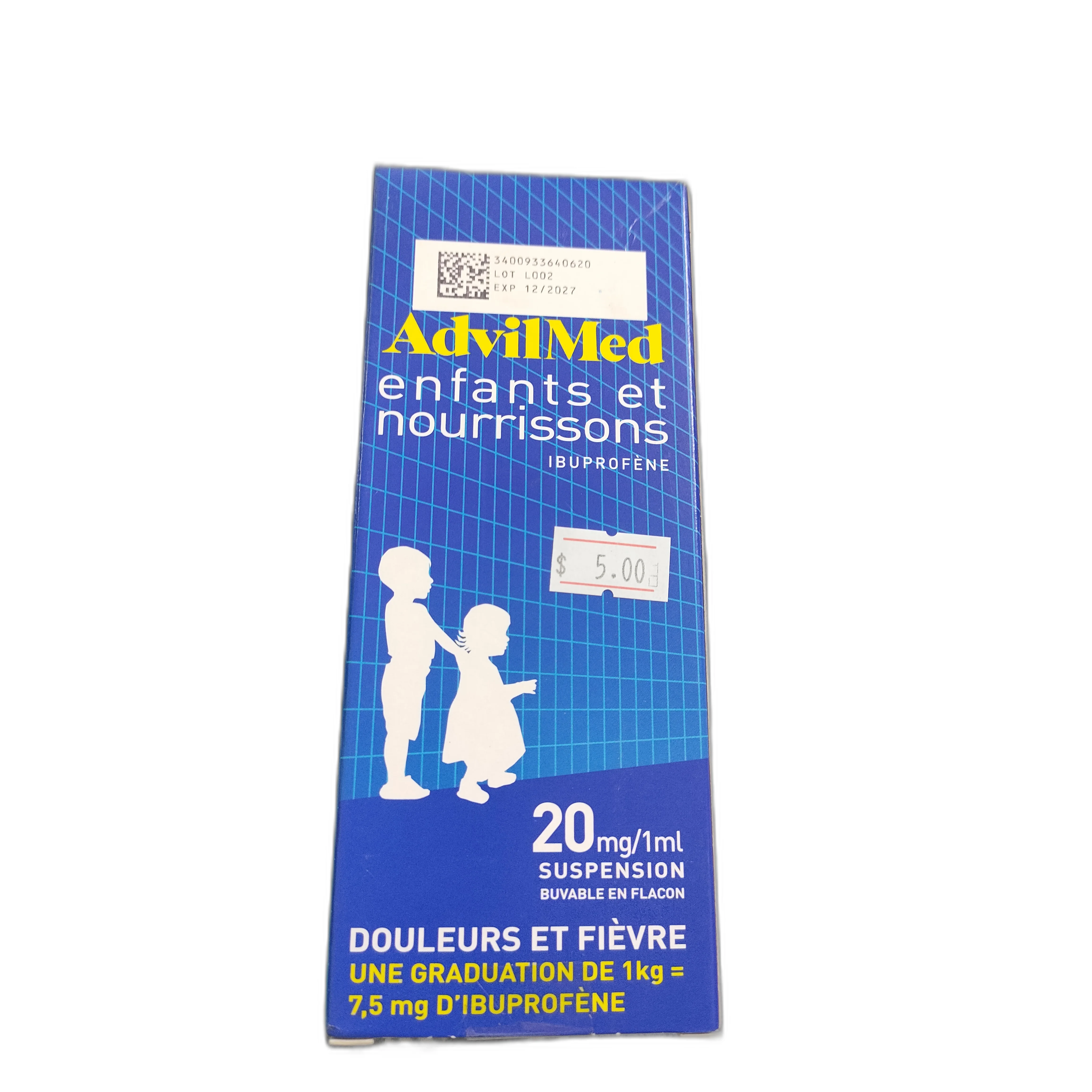 AdvilMed enfants et nourrissons — available at pharmacies in Cambodia on PharmKulen