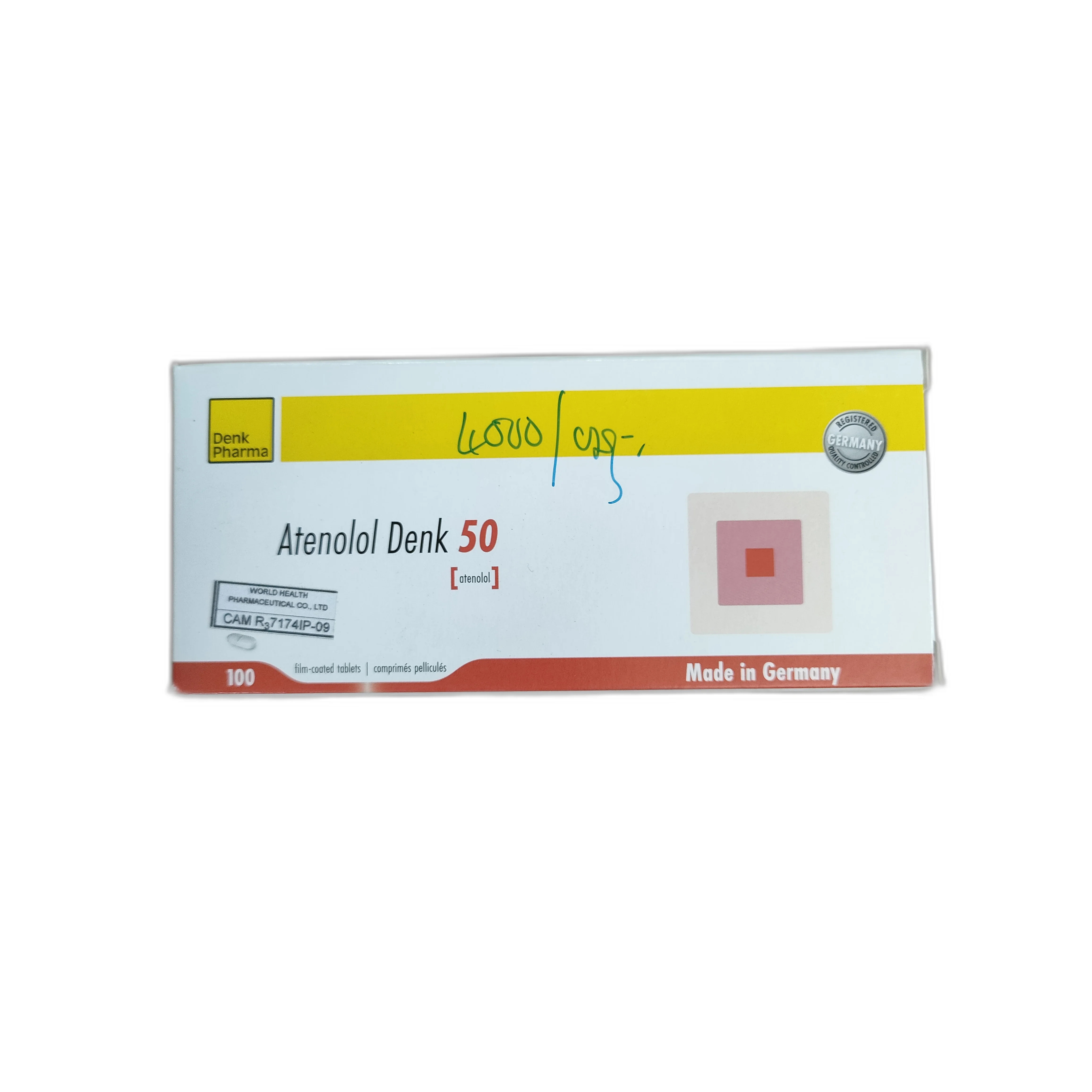 Atenolol Denk 50 — available at pharmacies in Cambodia on PharmKulen
