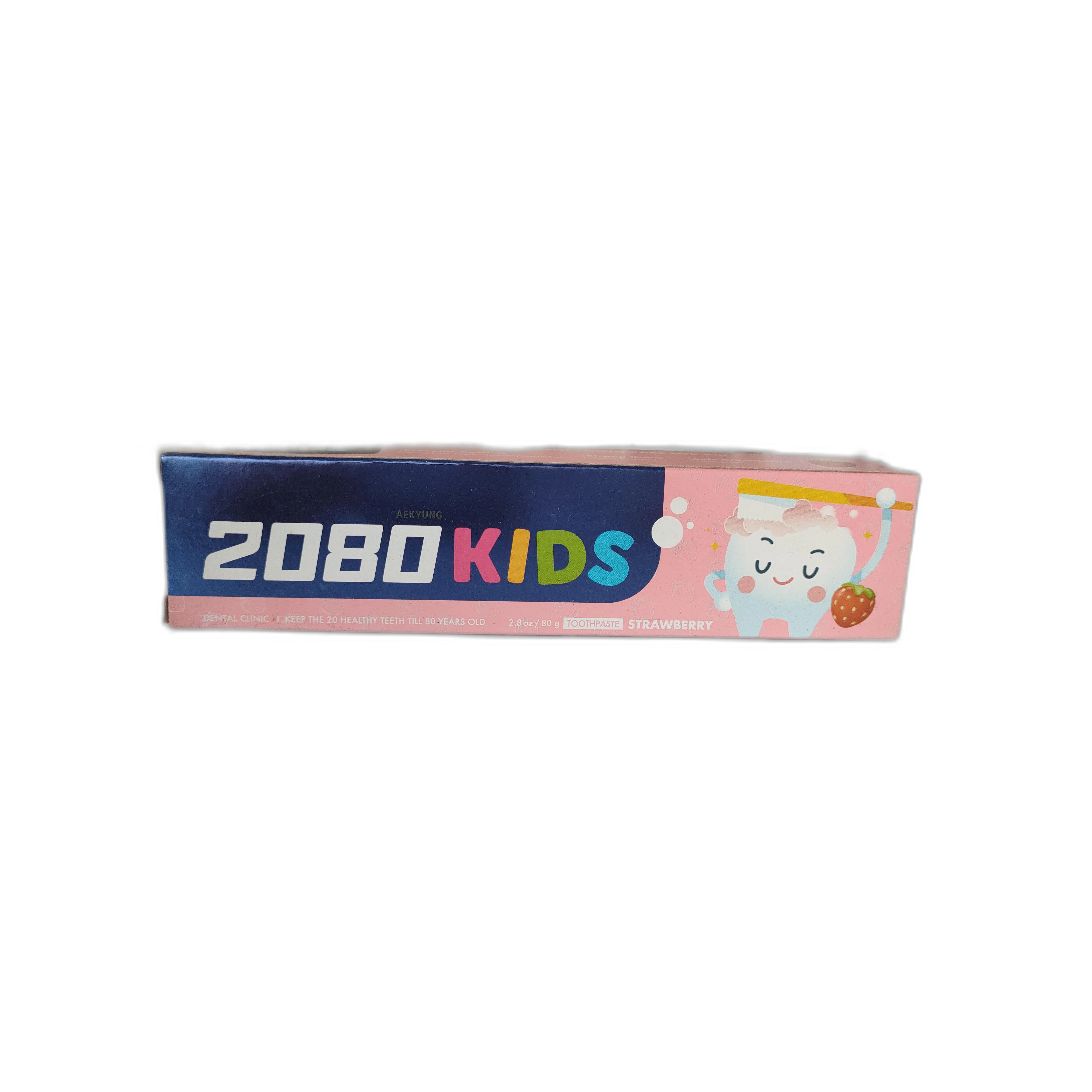 2080 Kids Strawberry Toothpaste — available at pharmacies in Cambodia on PharmKulen