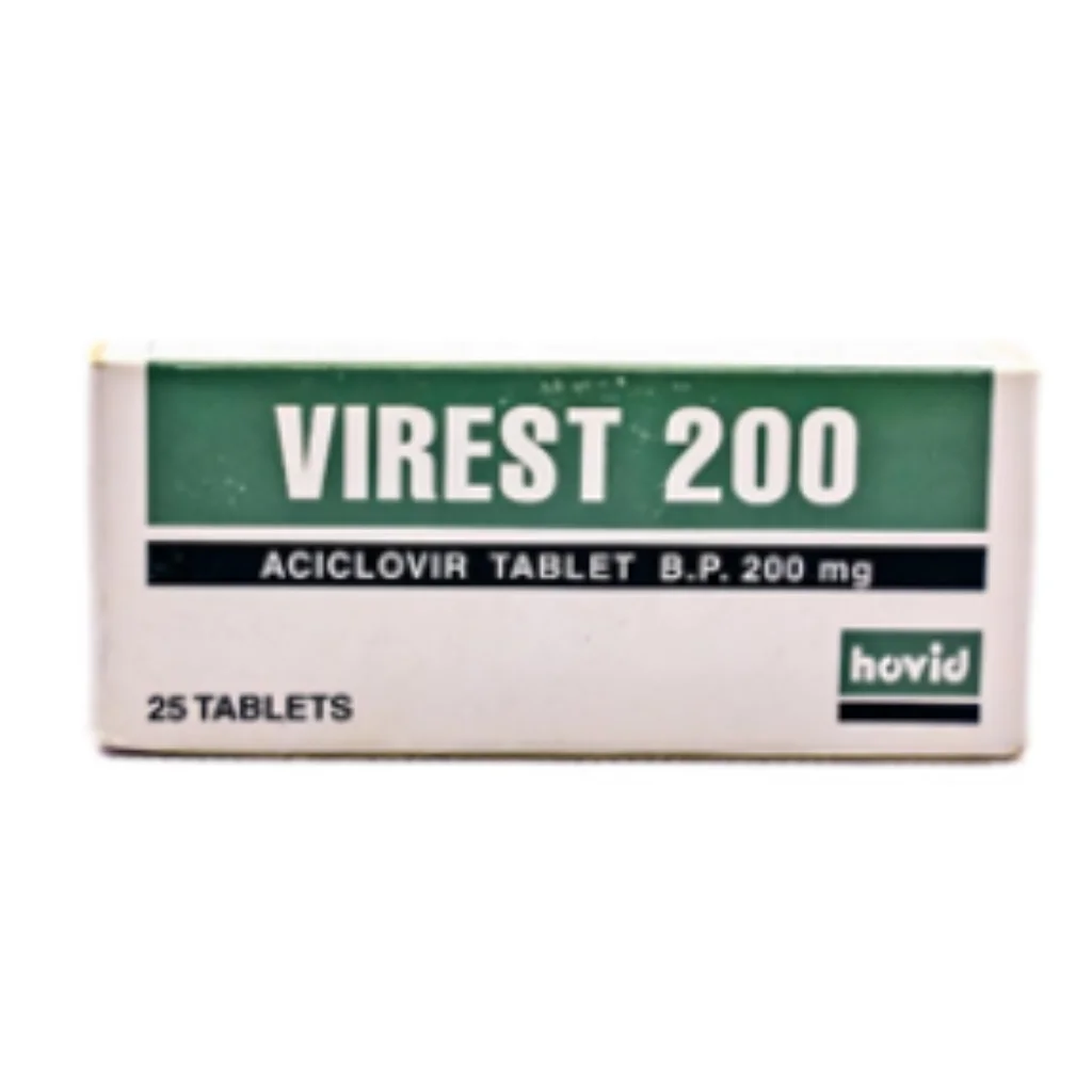 Virest 200mg (Aciclovir/Acyclovir) — available at pharmacies in Cambodia on PharmKulen