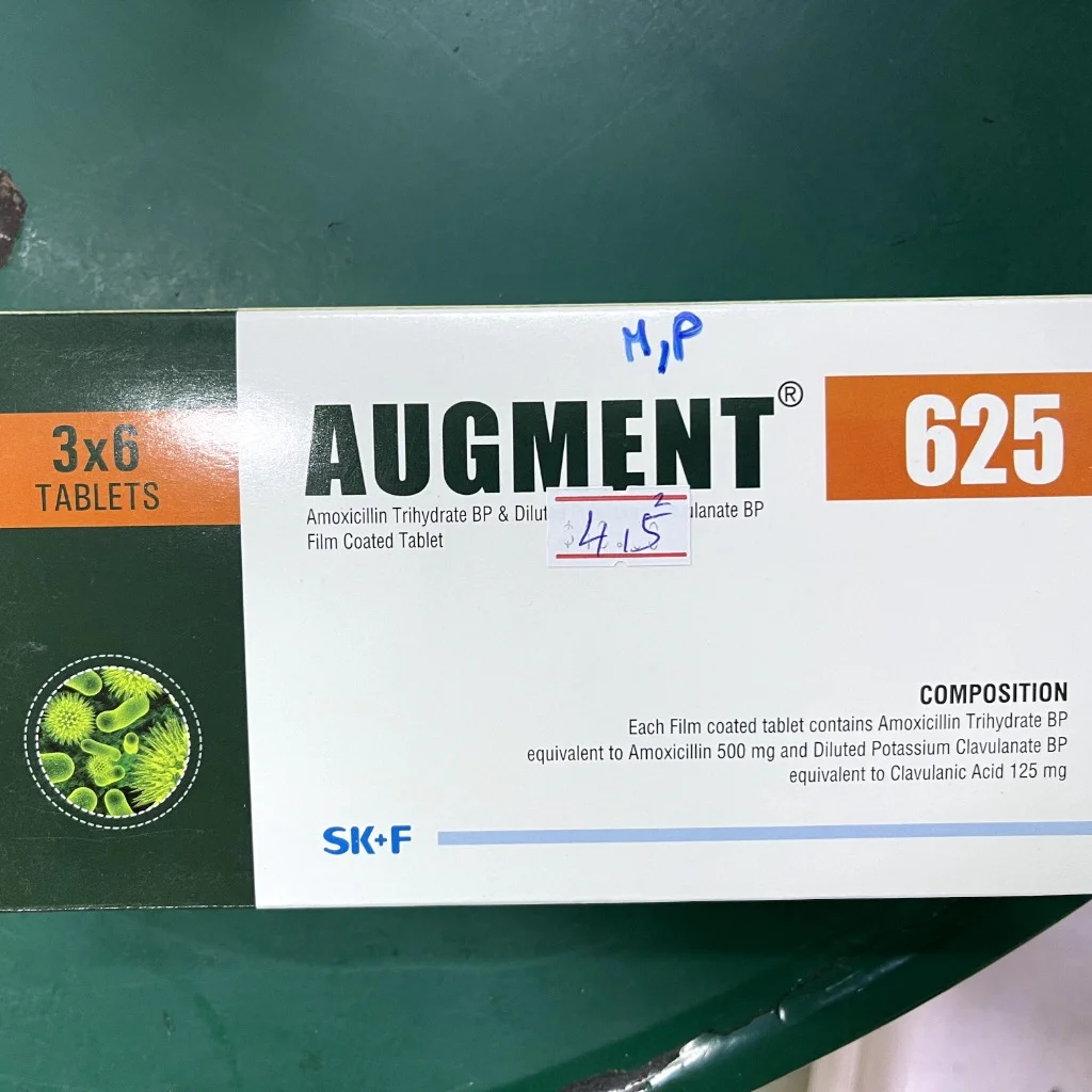 Augment 625 — available at pharmacies in Cambodia on PharmKulen