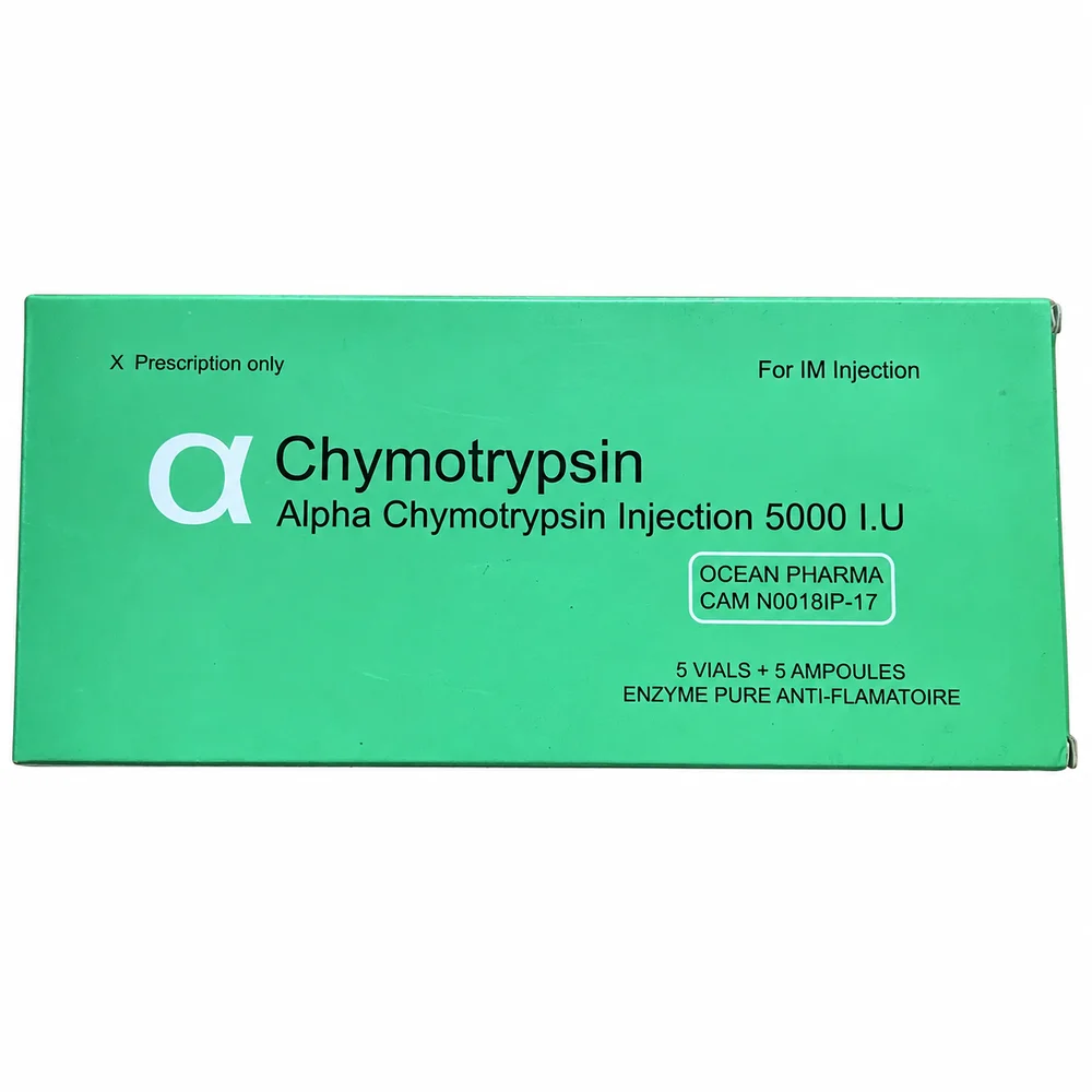 Chymotrypsin — available at pharmacies in Cambodia on PharmKulen