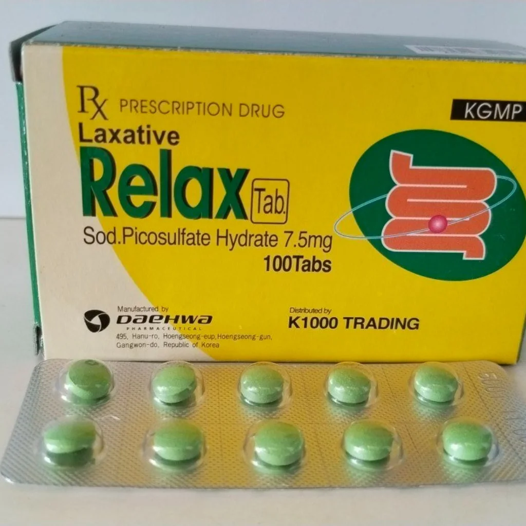 Relax Tab Sodium Picosulfate 7.5mg — available at pharmacies in Cambodia on PharmKulen