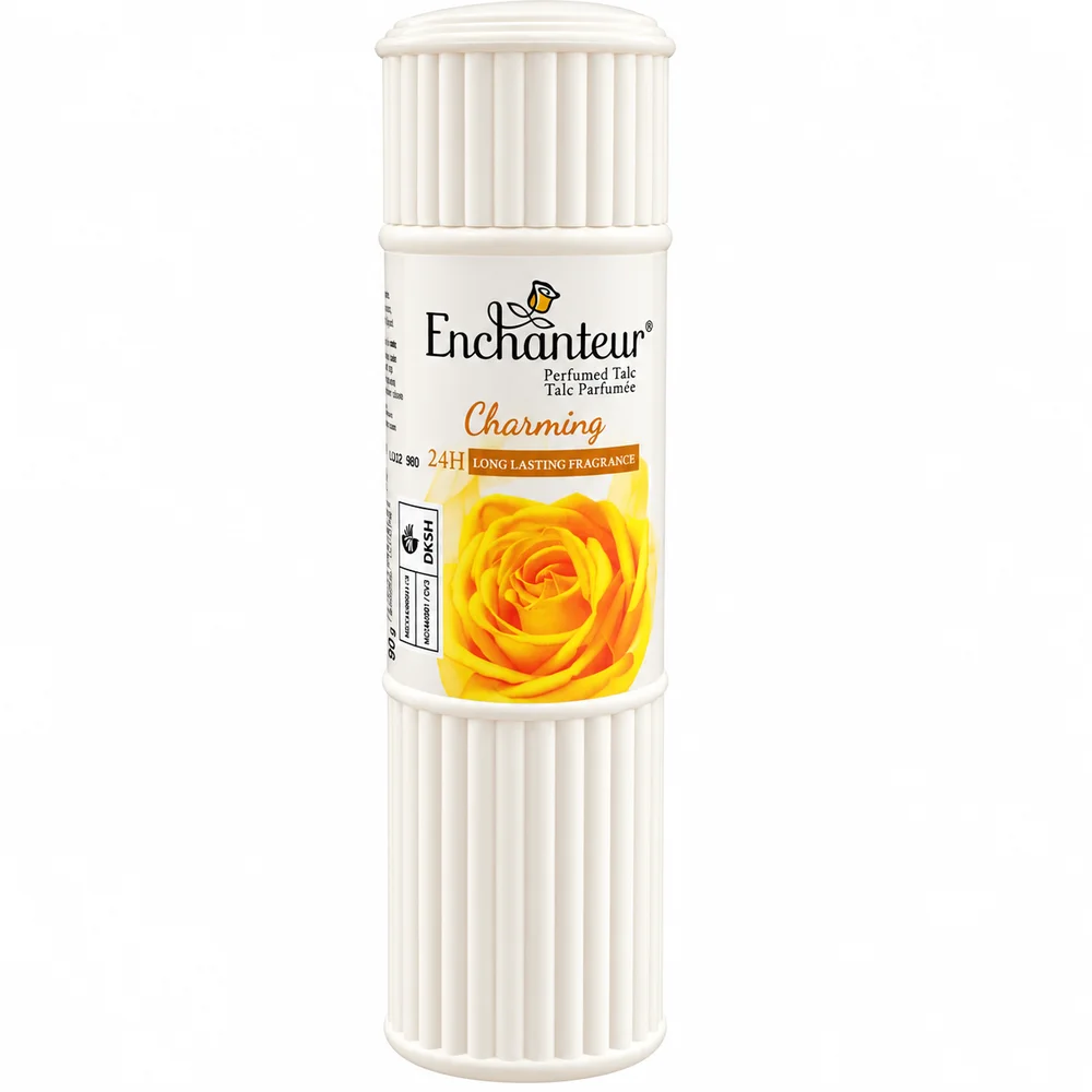 Enchanteur Charming Perfumed Talc — available at pharmacies in Cambodia on PharmKulen