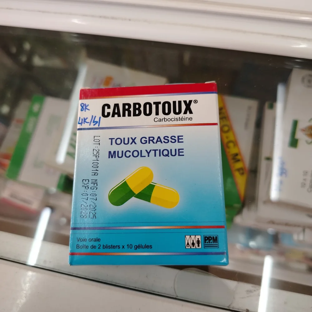 Carbotoux — available at pharmacies in Cambodia on PharmKulen